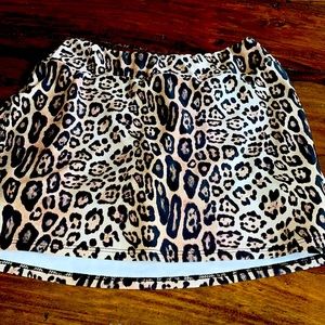 Leopard print tennis skirt!